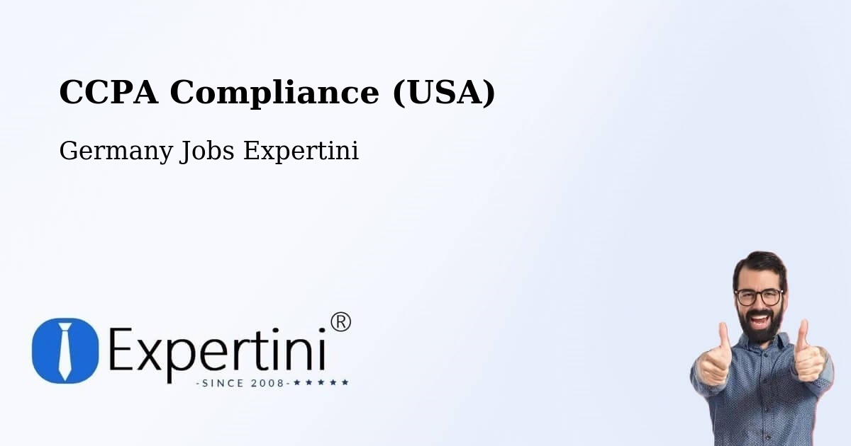 CCPA Privacy Rights & Compliance Notice – Leonberg - Germany Jobs Expertini